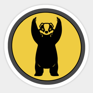 Black Badger Sticker